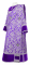 Дьяконское облачение - парча ПГ1 "Букет" (фиолетовое-серебро) с бархатными вставками, обиходная отделка