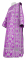 Дьяконское облачение - парча ПГ1 "Павлины" (фиолетовое-серебро) с бархатными вставками, обиходная отделка