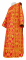 Дьяконское облачение - парча ПГ1 "Павлины" (красное-золото) с бархатными вставками, обиходная отделка