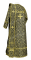 Дьяконское облачение - шёлк Ш2 "Архангельск" (чёрное-золото) (вид сзади), обиходные кресты
