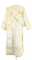Дьяконское облачение - шёлк Ш2 "Виноградная ветвь" (белое-золото) (вид сзади), обиходные кресты