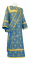 Дьяконское облачение - шёлк Ш3 "Кустодия" (синее-золото), обыденная отделка
