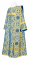 Дьяконское облачение - шёлк Ш3 "Коринф" (синее-золото), обыденная отделка