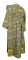 Дьяконское облачение - шёлк Ш3 "Растительный крест" (чёрное-золото) вид сзади, обиходная отделка