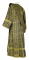 Дьяконское облачение - шёлк Ш3 "Елизавета" (чёрное-золото) вид сзади, обыденная отделка