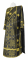 Дьяконское облачение - шёлк Ш3 "Николаев" (чёрное-золото) вид сзади, обиходная отделка