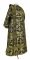Дьяконское облачение - шёлк Ш3 "Курск" (чёрное-золото) вид сзади, обиходная отделка