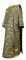 Дьяконское облачение - шёлк Ш3 "Растительный крест" (чёрное-золото), обиходная отделка