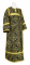 Дьяконское облачение - шёлк Ш3 "Алания" (чёрное-золото), обыденная отделка