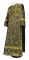 Дьяконское облачение - шёлк Ш3 "Вологодский посад" (чёрное-золото), обиходная отделка