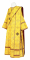 Дьяконское облачение - шёлк Ш3 "Иерусалимский крест" (жёлтое-золото с бордо), обыденная отделка