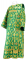 Дьяконское облачение - шёлк Ш3 "Лоза" (зелёное-золото), обиходная отделка