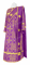Дьяконское облачение - шёлк Ш3 "Иверский" (фиолетовое-золото) вид сзади, обиходная отделка