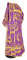 Дьяконское облачение - шёлк Ш3 "Рождественская звезда" (фиолетовое-золото) вид сзади, обиходная отделка