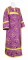 Дьяконское облачение - шёлк Ш3 "Алания" (фиолетовое-золото), обыденная отделка