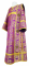 Дьяконское облачение - шёлк Ш3 "Растительный крест" (фиолетовое-золото), Обыденные кресты