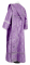 Дьяконское облачение - шёлк Ш3 "Василия" (фиолетовое-серебро) вид сзади, обиходная отделка