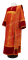 Дьяконское облачение - шёлк Ш3 "Коринф" (красное-золото) с бархатными вставками,, обиходная отделка