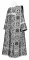 Дьяконское облачение - шёлк Ш3 "Старо-греческий" (чёрное-серебро), обыденная отделка