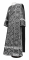Дьяконское облачение - шёлк Ш3 "Вологодский посад" (чёрное-серебро), обиходная отделка