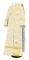 Дьяконское облачение - шёлк Ш3 "Вологодский посад" (белое-золото), обиходная отделка