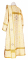 Дьяконское облачение - шёлк Ш3 "Георгиевский крест" (белое-золото) вид сзади, обыденная отделка