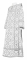 Дьяконское облачение - шёлк Ш3 "Николаев" (белое-серебро), обыденная отделка