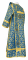 Дьяконское облачение - шёлк Ш4 "Каппадокия" (синее-золото), вид сзади, обыденная отделка