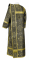 Дьяконское облачение - шёлк Ш4 "Почаев" (чёрное-золото) вид сзади, обыденная отделка