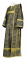 Дьяконское облачение - шёлк Ш4 "Почаев" (чёрное-золото), обыденная отделка