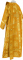 Дьяконское облачение - шёлк Ш4 "Донецк" (жёлтое-золото) вид сзади, обиходная отделка