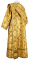 Дьяконское облачение - шёлк Ш4 "Псков" (жёлтое-золото) вид сзади, обиходные кресты