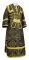 Иподьяконское облачение - парча П "Алания" (чёрное-золото), обыденная отделка