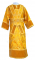 Иподьяконское облачение - парча П "Виноград" (жёлтое-золото) с бархатными вставками, обиходная отделка