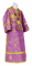 Иподьяконское облачение - парча П "Престол" (фиолетовое-золото), обыденная отделка