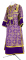 Иподьяконское облачение - парча П "Кустодия" (фиолетовое-золото), с бархатными вставками, обиходная отделка