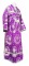 Иподьяконское облачение - парча П "Рождественская звезда" (фиолетовое-серебро), обыденная отделка