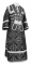 Иподьяконское облачение - парча П "Солунь" (чёрное-серебро), обиходная отделка