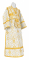 Иподьяконское облачение - парча П "Престол" (белое-золото), обиходная отделка