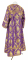 Иподьяконское облачение - парча П "Новая корона" (фиолетовое-золото) (вид сзади), обиходная отделка
