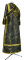 Иподьяконское облачение - парча ПГ2 "Самария" (чёрное-золото) (вид сзади), обыденная отделка