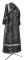 Иподьяконское облачение - парча ПГ2 "Самария" (чёрное-серебро) (вид сзади), обыденная отделка