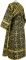 Иподьяконское облачение - шёлк Ш2 "Солунь" (чёрное-золото) (вид сзади), обиходные кресты