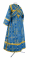 Иподьяконское облачение - шёлк Ш3 "Иверский" (синее-золото) (вид сзади), обиходные кресты