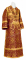 Иподьяконское облачение - шёлк Ш3 "Никея" (бордо-золото), обыденная отделка