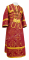Иподьяконское облачение - шёлк Ш3 "Алания" (бордо-золото), обыденная отделка