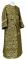Иподьяконское облачение - шёлк Ш3 "Растительный крест" (чёрное-золото), обиходная отделка