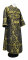 Иподьяконское облачение - шёлк Ш3 "Корона" (чёрное-золото), обиходная отделка