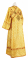 Иподьяконское облачение - шёлк Ш3 "Канон" (жёлтое-золото с бордо) (вид сзади), обиходная отделка
