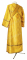 Иподьяконское облачение - шёлк Ш3 "Каменный цветок" (жёлтое-золото) вид сзади, обыденная отделка